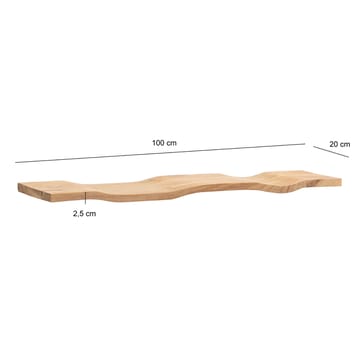 Helova væghylde 100 cm - varm honningbrun - Opbevaring - Hylder & Reoler - Væghylde & vægreol