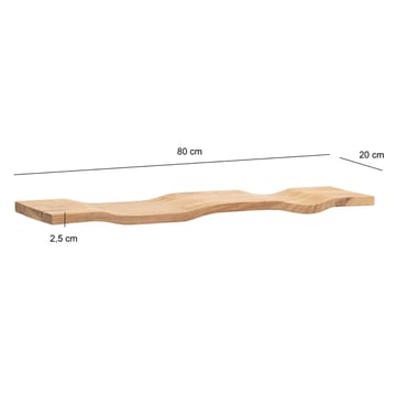 Helova væghylde 80 cm - varm honningbrun - Opbevaring - Hylder & Reoler - Væghylde & vægreol