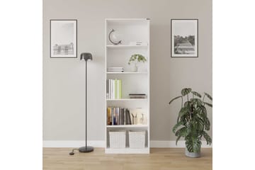 Hemani Bogreol 64 cm i Malet Træ - Hvid - Opbevaring - Hylder & Reoler - Bogreol