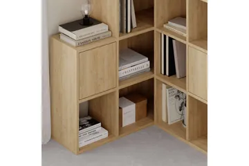 Hideo Reol 150,8 cm - Brun/Eg - Opbevaring - Hylder & Reoler - Bogreol
