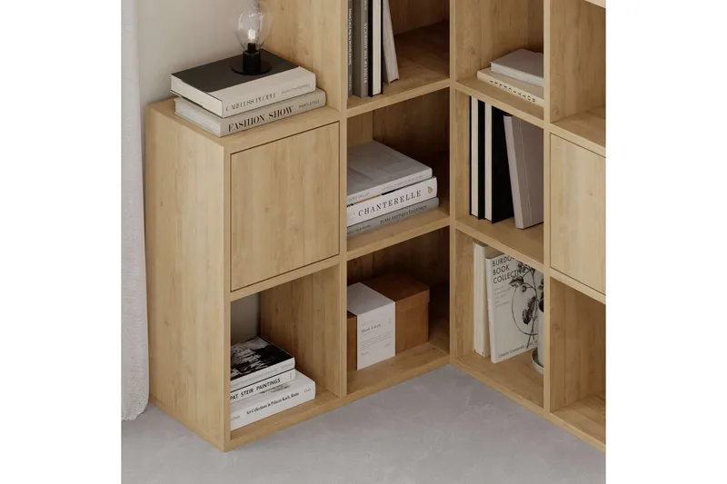 Hideo Reol 150,8 cm - Brun/Eg - Opbevaring - Hylder & Reoler - Bogreol