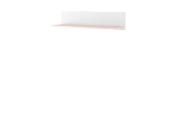 Hilts Væghylde 110x22 cm - Hvid/Pink - Opbevaring - Hylder & Reoler - Væghylde & vægreol