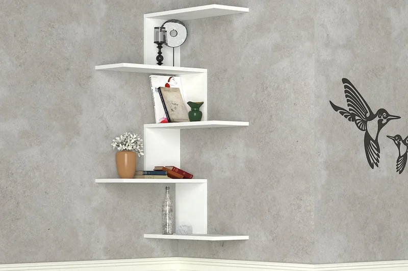 Canitor væghylde - Hvid - Opbevaring - Hylder & Reoler - Hjørnehylde og hjørnereol