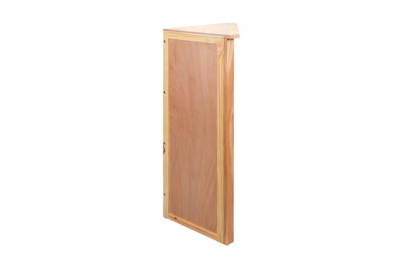 Hjørnehylde 59 X 36 X 100 Cm Massivt Egetræ - Brun - Opbevaring - Hylder & Reoler - Hjørnehylde og hjørnereol