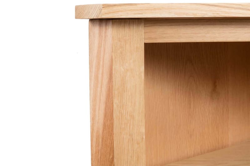 Hjørnehylde 59 X 36 X 100 Cm Massivt Egetræ - Brun - Opbevaring - Hylder & Reoler - Hjørnehylde og hjørnereol