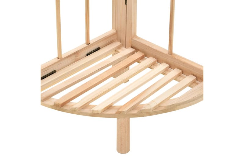 Hjørnehylde Cedertræ 27 X 27 X 110 Cm - Beige - Opbevaring - Hylder & Reoler - Hjørnehylde og hjørnereol