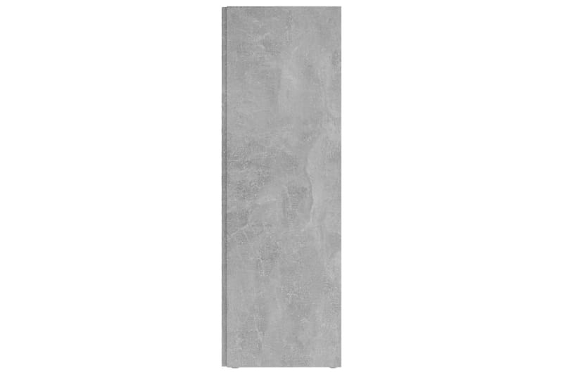 hjørnereol 33x33x100 cm spånplade betongrå - Grå - Køkkenhylde - Hjørnehylde og hjørnereol