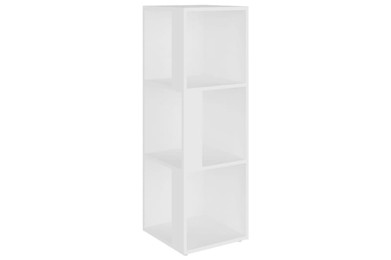 hjørnereol 33x33x100 cm spånplade hvid - Hvid - Opbevaring - Hylder & Reoler - Hjørnehylde og hjørnereol