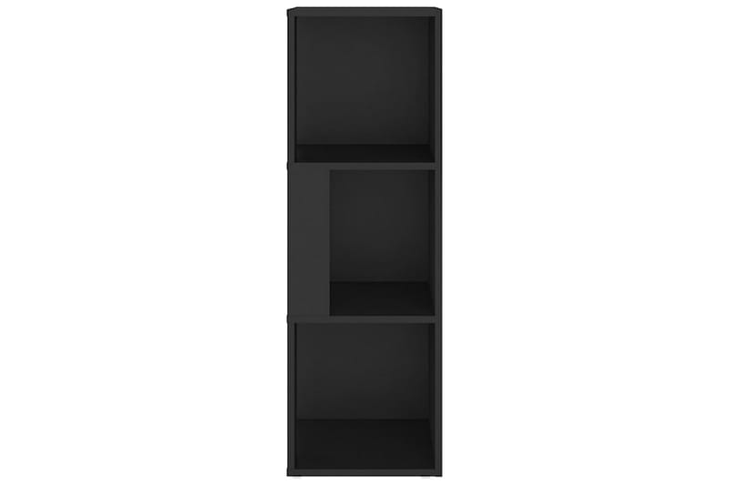 hjørnereol 33x33x100 cm spånplade sort - Sort - Opbevaring - Hylder & Reoler - Hjørnehylde og hjørnereol