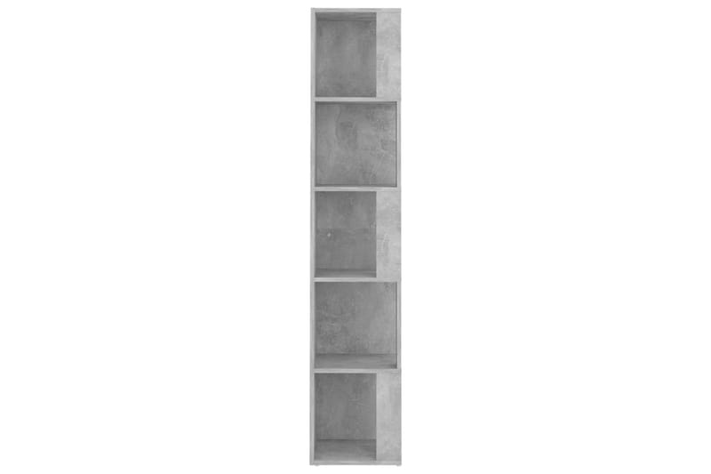 hjørnereol 33x33x164,5 cm spånplade betongrå - Grå - Opbevaring - Hylder & Reoler - Hjørnehylde og hjørnereol