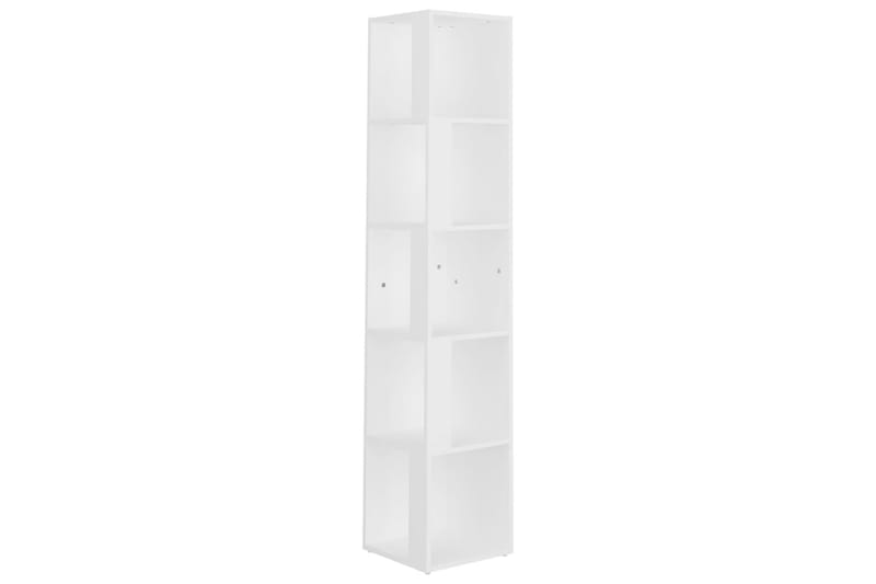 hjørnereol 33x33x164,5 cm spånplade hvid - Hvid - Opbevaring - Hylder & Reoler - Hjørnehylde og hjørnereol