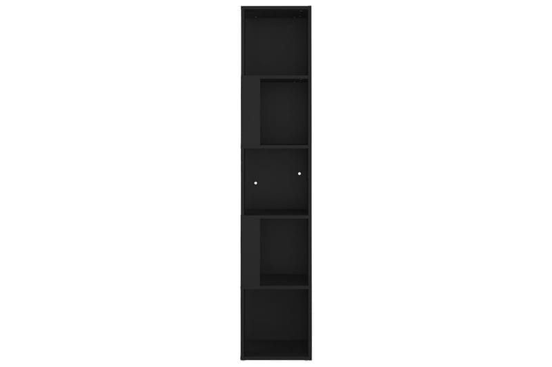 hjørnereol 33x33x164,5 cm spånplade sort - Sort - Køkkenhylde - Hjørnehylde og hjørnereol