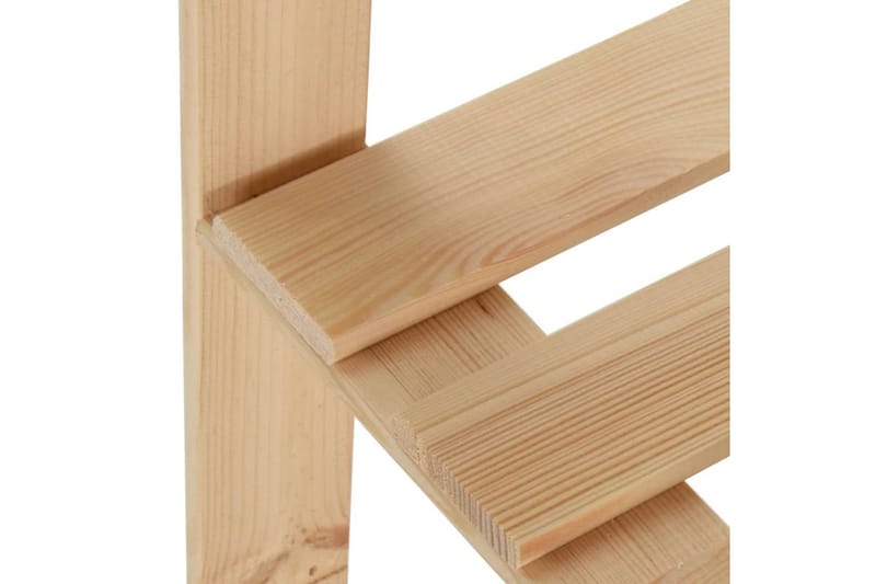 hjørnereol i 5 niveauer 82,5x82,5x170 cm massivt fyrretræ - Brun - Opbevaring - Hylder & Reoler - Hjørnehylde og hjørnereol