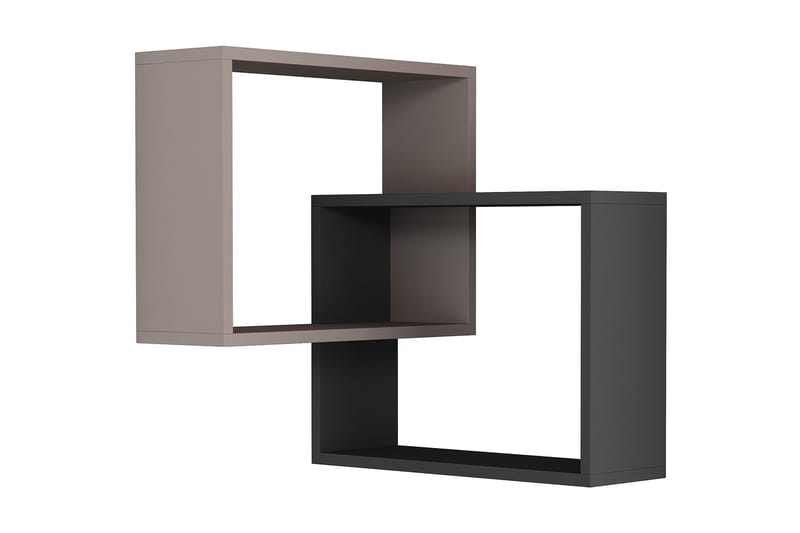 Homitis væghylde - Træ / mørkegrå - Opbevaring - Hylder & Reoler - Hjørnehylde og hjørnereol
