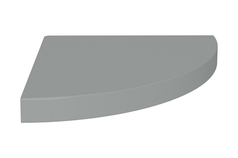 svævehylde til hjørne 35x35x3,8 cm MDF grå - Grå - Køkkenhylde - Hjørnehylde og hjørnereol