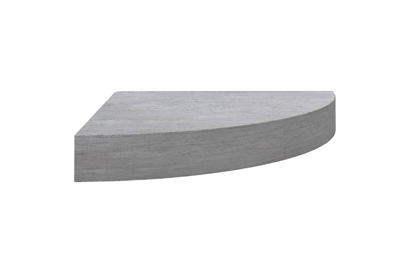 væghængte hjørnehylder 2 stk. 25x25x3,8 cm MDF betongrå - Grå - Opbevaring - Hylder & Reoler - Hjørnehylde og hjørnereol
