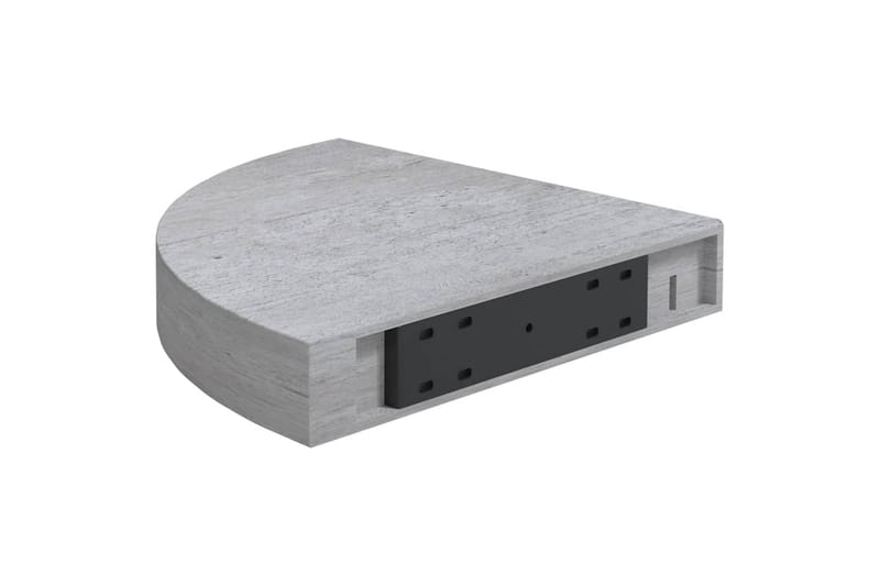 væghængte hjørnehylder 2 stk. 25x25x3,8 cm MDF betongrå - Grå - Opbevaring - Hylder & Reoler - Hjørnehylde og hjørnereol