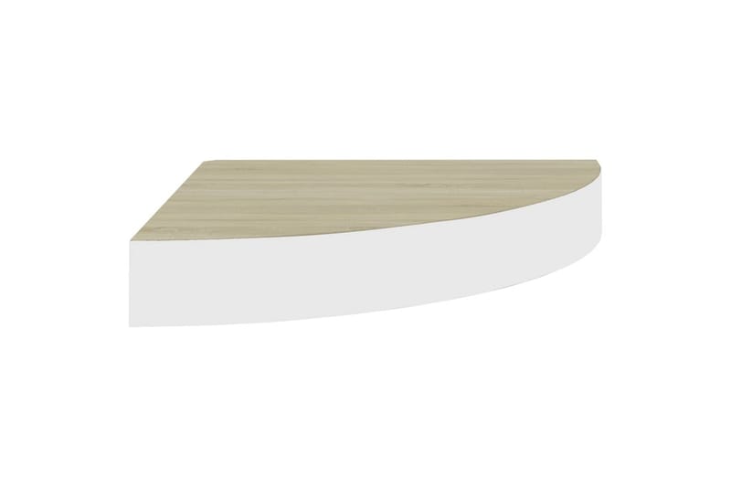 væghylde til hjørne 4 stk. 25x25x3,8 cm MDF - Hvid - Opbevaring - Hylder & Reoler - Hjørnehylde og hjørnereol