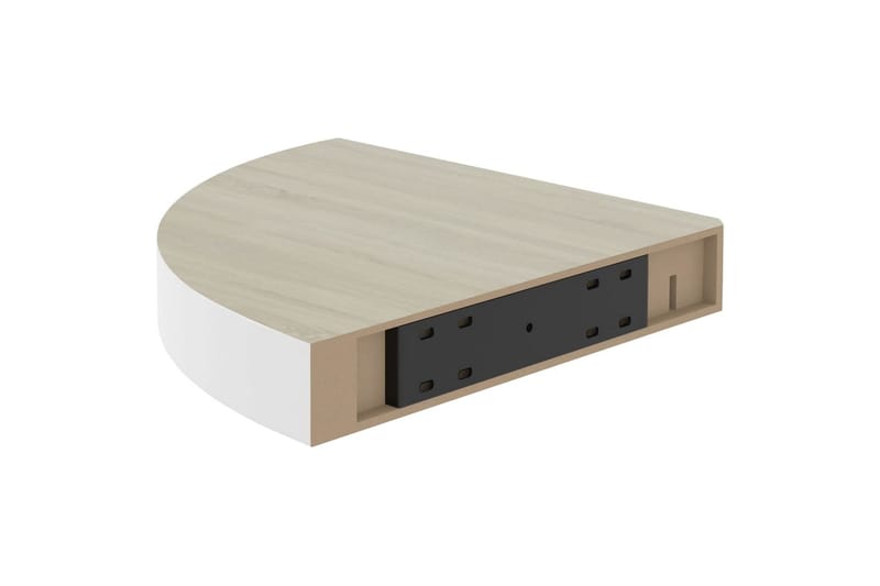 væghylde til hjørne 4 stk. 25x25x3,8 cm MDF - Hvid - Opbevaring - Hylder & Reoler - Hjørnehylde og hjørnereol