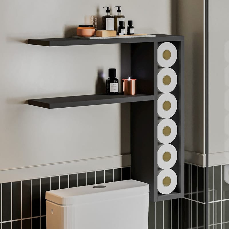 Hollowmere Væghylde 60x61,8x15 cm - Antracit - Opbevaring - Hylder & Reoler - Væghylde & vægreol