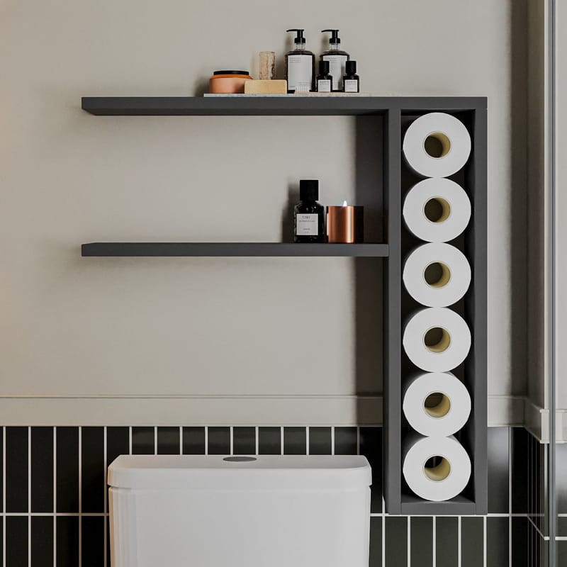 Hollowmere Væghylde 60x61,8x15 cm - Antracit - Opbevaring - Hylder & Reoler - Væghylde & vægreol