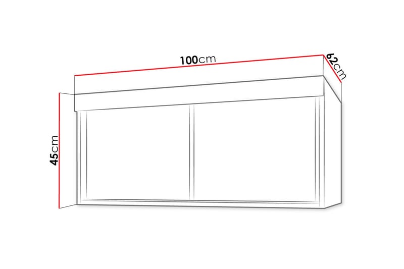 Szaf Hylde 62x100 cm till Garderobe - Hyldeknægte til garderobe - Hylder & hyldeknægte