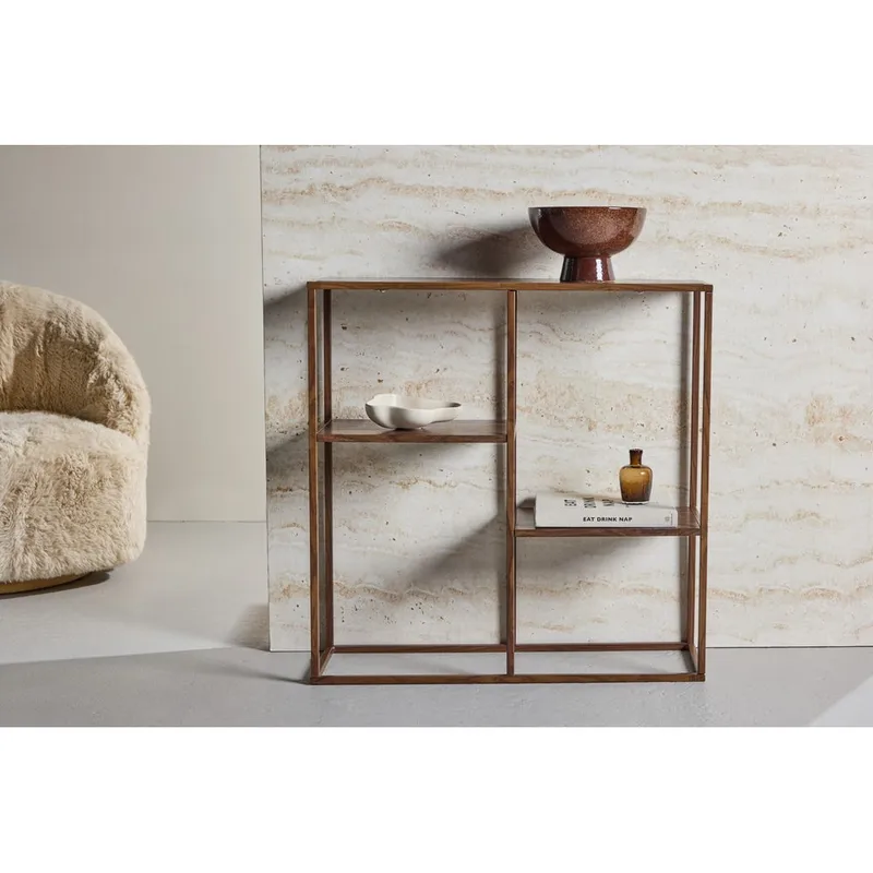 Hylder Venture Home Hylde Staal Walnut - Opbevaring - Hylder & Reoler - Hylder & hyldeknægte