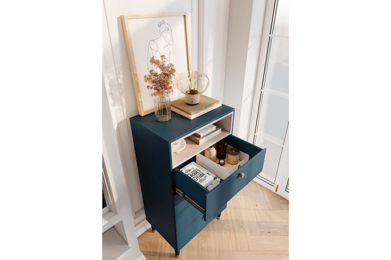 Includo Stigehylde 60x40 cm - Blå - Opbevaring - Opbevaringsmøbler - Kommode - Entrékommode
