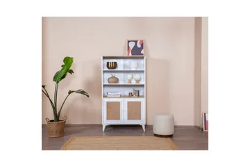 Jatinder Bogreol 90 cm i Malet Træ - Hvid - Opbevaring - Hylder & Reoler - Bogreol