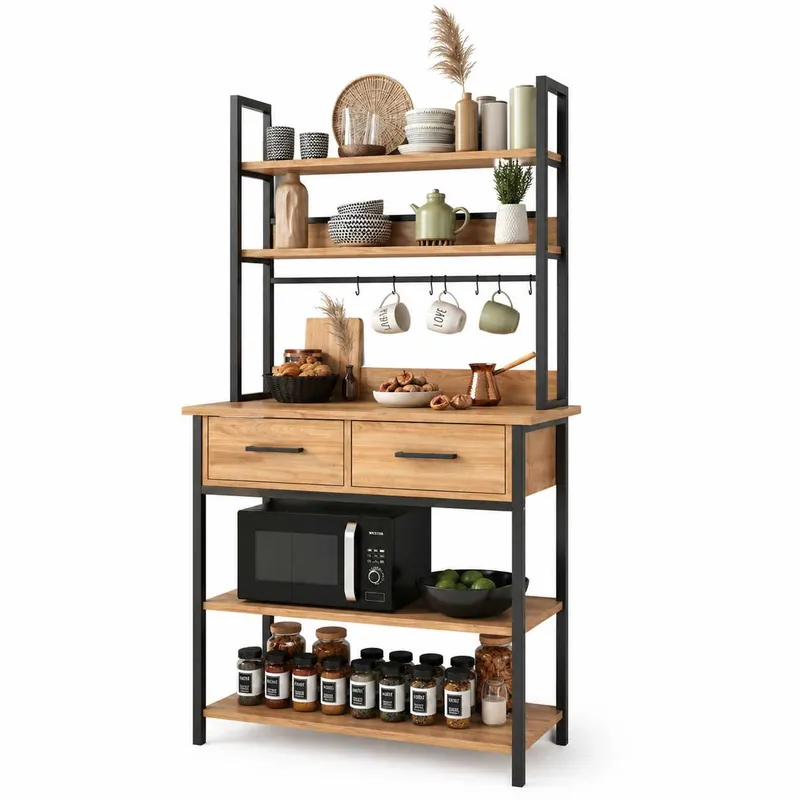 Køkkenhylde Hanah Home Frame (82 x 169 x 39 cm) Atlantic Pine, Atlantic Pine