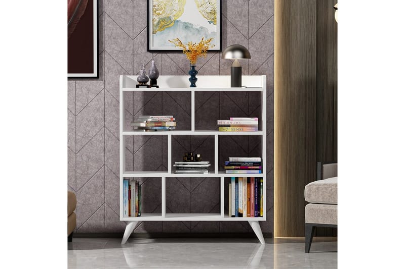 Kesto Bogreol 90 cm - Hvid - Opbevaring - Hylder & Reoler - Bogreol