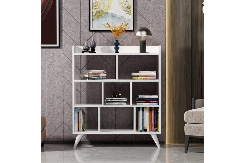 Kesto Bogreol 90 cm - Hvid - Opbevaring - Hylder & Reoler - Bogreol