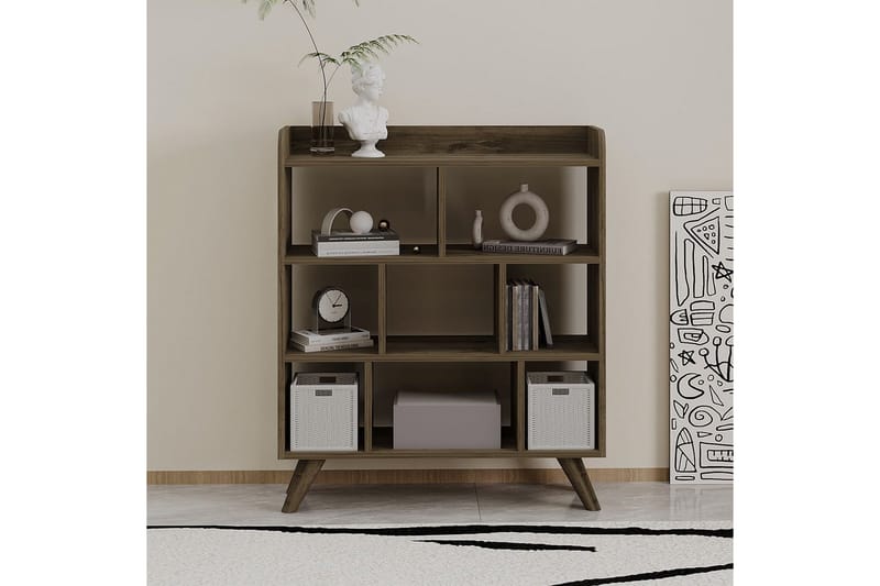 Kesto Reol 90 cm - Mellemfarvet træ - Opbevaring - Hylder & Reoler - Bogreol