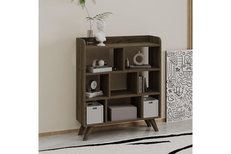 Kesto Reol 90 cm - Mellemfarvet træ - Opbevaring - Hylder & Reoler - Bogreol