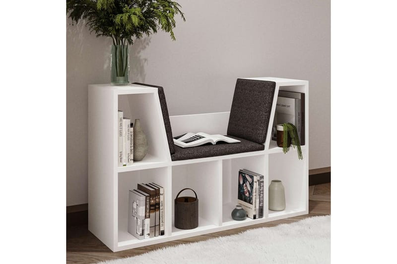 Kylen Bogreol 103 cm - Hvid - Opbevaring - Hylder & Reoler - Bogreol