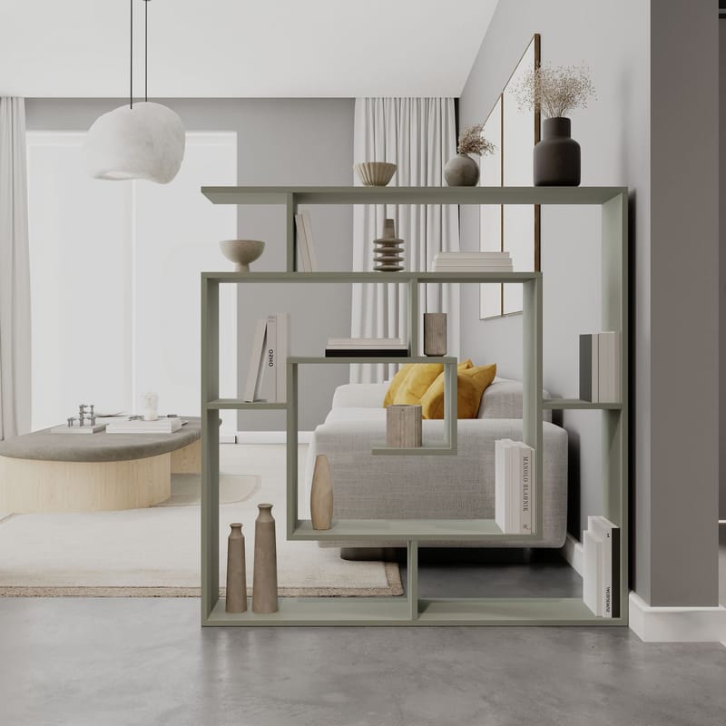 Labirent Bogreol 125 cm - Ash Green - Opbevaring - Hylder & Reoler - Bogreol