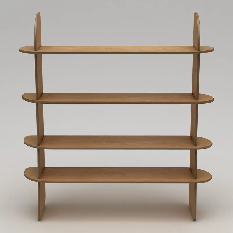 Ledina Bogreol 150x160 cm - Naturtræ - Opbevaring - Hylder & Reoler - Bogreol