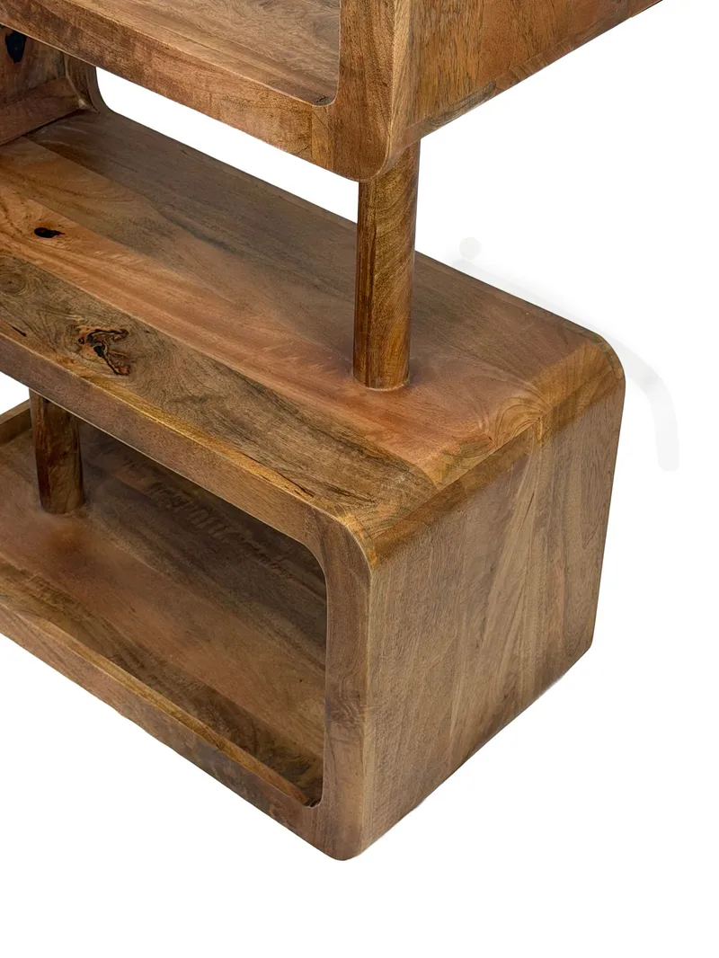 Livova fritstående hylde 80 cm - naturbrun - Opbevaring - Hylder & Reoler - Hylder & hyldeknægte