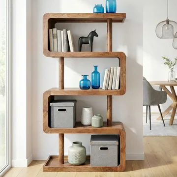 Livova fritstående hylde 80 cm - naturbrun - Opbevaring - Hylder & Reoler - Hylder & hyldeknægte