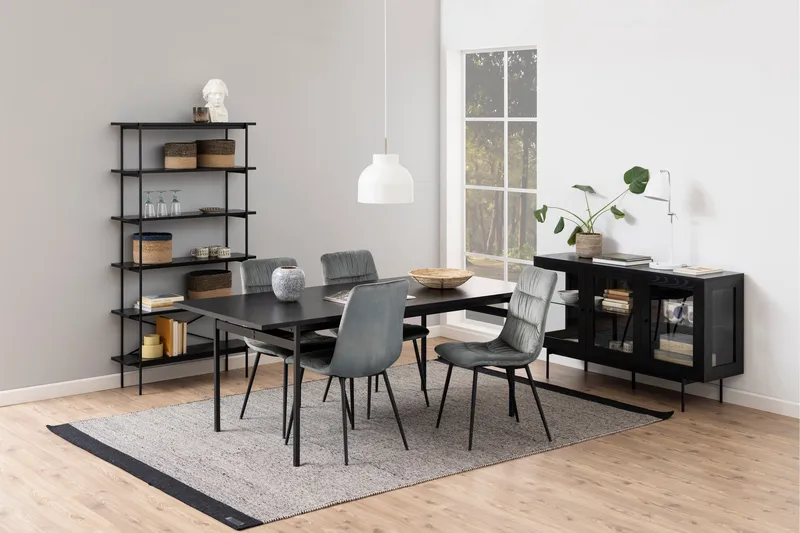Mehoopany Bogreol 94 cm i Malet Træ - Sort - Opbevaring - Hylder & Reoler - Bogreol
