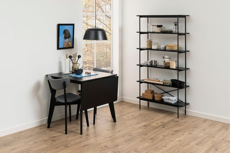 Mehoopany Bogreol 94 cm i Malet Træ - Sort - Opbevaring - Hylder & Reoler - Bogreol