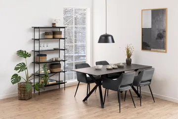 Mehoopany Bogreol 94 cm i Malet Træ - Sort - Opbevaring - Hylder & Reoler - Bogreol