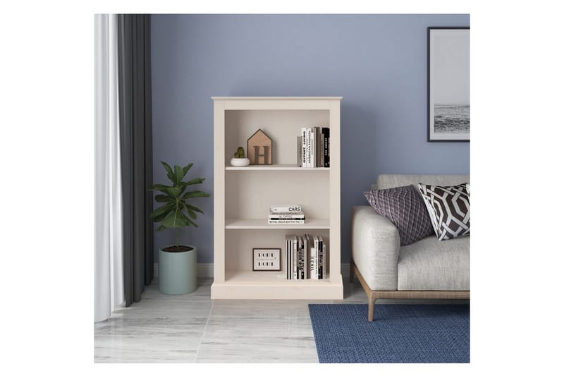 Mille Bogreol 120x77 cm - Hvid - Opbevaring - Hylder & Reoler - Bogreol