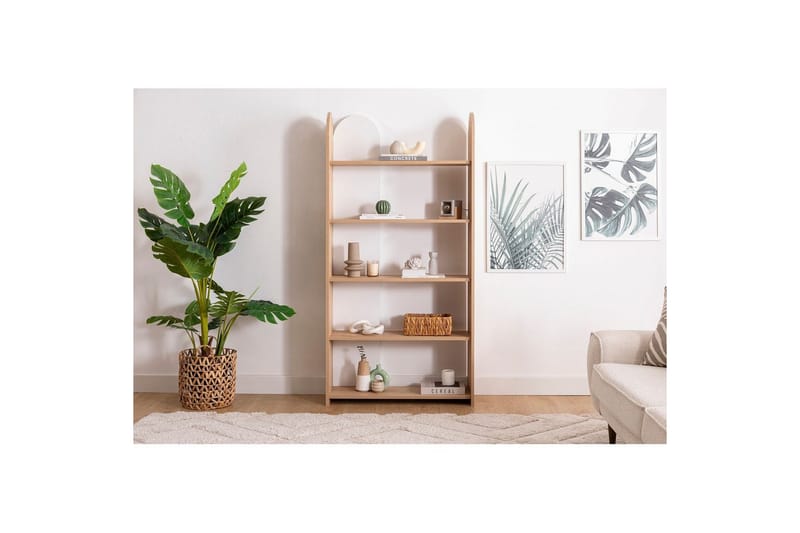 Mirra Bogreol 90 cm - Blå/Hvid - Opbevaring - Hylder & Reoler - Bogreol