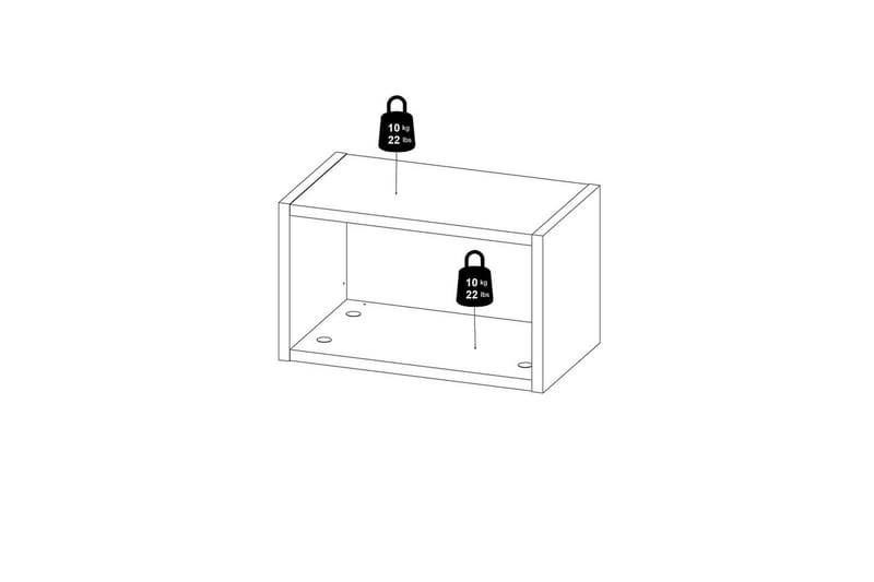 Mirros hylde 43,6x25 cm - Valnød - Opbevaring - Hylder & Reoler - Væghylde & vægreol