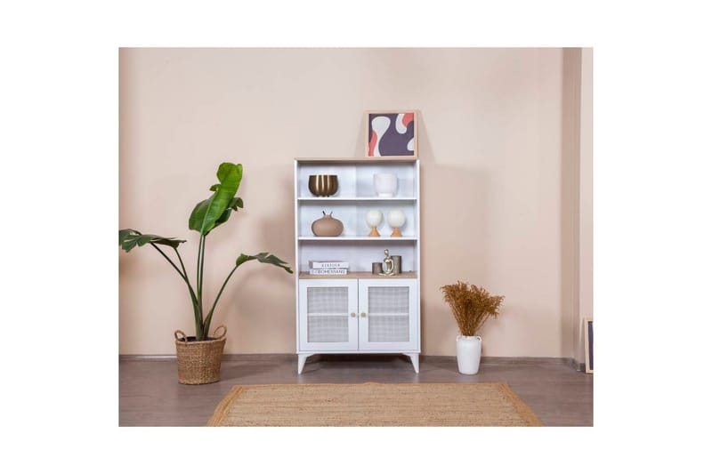 Mjudi Reol 90 cm - Hvid - Opbevaring - Hylder & Reoler - Bogreol