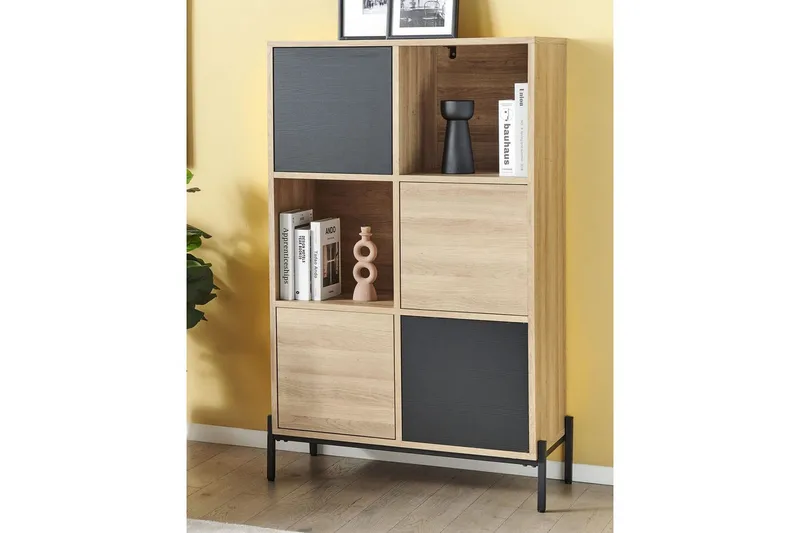 Moines Bogreol 80 cm i Eg - Lysebrun - Opbevaring - Hylder & Reoler - Bogreol