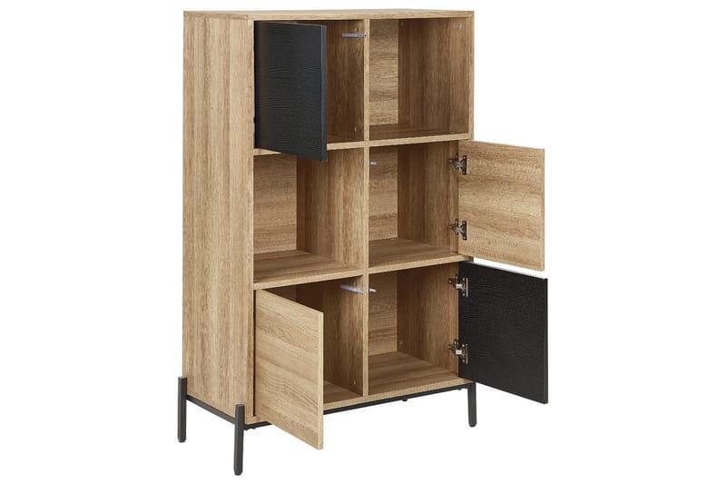 Moines Bogreol 80 cm i Eg - Lysebrun - Opbevaring - Hylder & Reoler - Bogreol