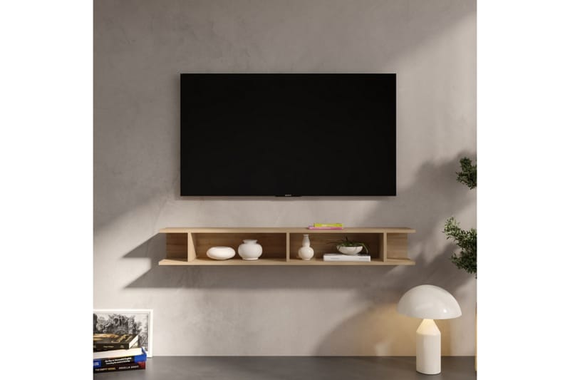 Monaco Vægskab 138x21 cm - Beige - Opbevaring - Hylder & Reoler - Væghylde & vægreol
