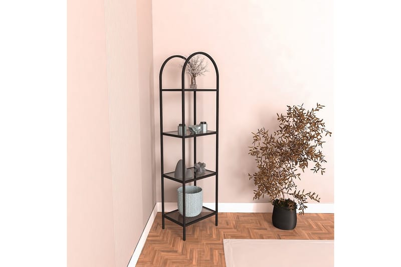 Monaia Bogreol 80 cm - Sort - Opbevaring - Hylder & Reoler - Bogreol
